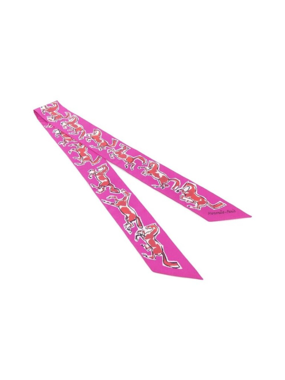 Hermes Chevaux en Liberte Twilly Scarf